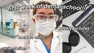 First Week of Dental School 🦷 Welcome to 3rd Year!