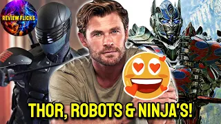 Chris Hemsworth ZAPS HIS WAY into TRANSFORMERS & G.I JOE CROSSOVER!