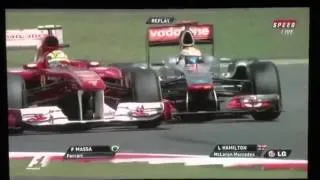 Massa vs Hamilton 2011 - crashes