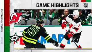 Devils @ Stars 1/27 | NHL Highlights 2023