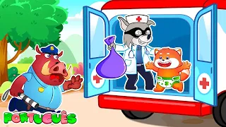 Dentistas falsos são Assustadores || Desenhos animados infantis😱😭 e rimas infantis de Lucky Zee Zee