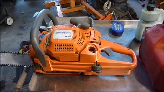 HUSQVARNA 435 CHAINSAW REVIEW & COLD START