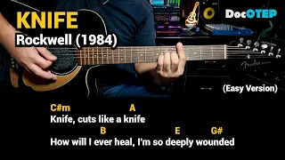Knife - Rockwell (Easy Guitar Chords Tutorial with Lyrics)