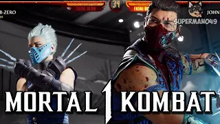 50% DAMAGE COMBO & UNBLOCKABLE! - Mortal Kombat 1: "Sub-Zero" Gameplay (Frost Kameo)