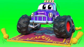 Monstertruckul zboara pe covorul fermecat  | InventatTom camionul de tractari | Car City World App