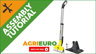 Karcher EWM 2 Battery-powered Floor Scrubber - Wiping Mop - Assembly tutorial