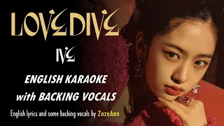 IVE - LOVE DIVE - ENGLISH KARAOKE WITH BACKING VOCALS