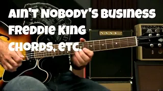 Blues Song Lesson - Ain't Nobody's Business Chords