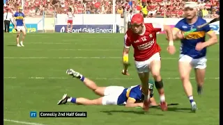 CATHAL BARRETT ROYALLY STITCHED UP BY LIAM CAHILL TIPPERARY V CORK 2024 MUNSTER HURLING CHAMPIONSHIP