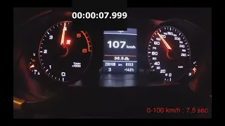 VW passat b7 2.0 (170) vs Audi A4 2.0 (170) 0-100 ACCELERATION TEST