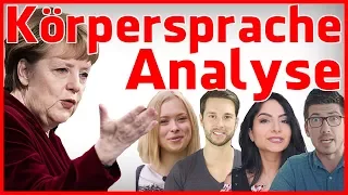 DeineWahl Körpersprache Analyse - Angela Merkel Interview mit YouTubern