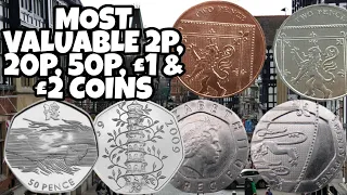 Most valuable 2p, 20p, 50p, £1 & £2 coins could be worth thousands