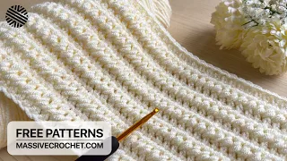 VERY EASY Crochet Pattern for Beginners! 👌 WONDERFUL Crochet Stitch for Blanket, Bag & Shawl