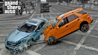 GTA 4 Crash Testing Real Car Mods