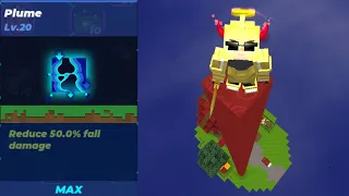 New No Fall Damage Glitch with Plume Talents in BedWars! (Blockman Go)