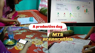 A productive day of a village girl aspirant/MTS preparation/Study Vlog/ #mts #studyvlog #sscaspirant