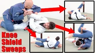 Knee Shield Half Guard Sweeps Using the Action-Reaction Principle