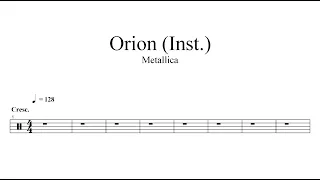Metallica-Orion | Drum Sheet Music 🥁🎵