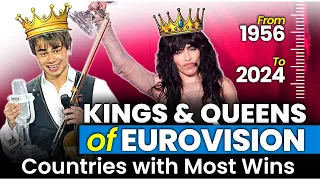 Countries with Most Eurovision Wins - Updated after Eurovision 2024