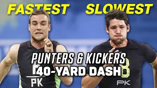 Slowest & Fastest Kicker 40-Yard Dash Times Since 2010!