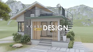 SMALL HOUSE DESIGN with ROOF DECK | 6.50m x 8.00m (52 sqm) | 2 BEDROOM