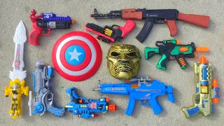 Mencari Tembakan Nerf Gun, Shotgun, Assault Rifle, AK47, Sniper Rifle,Glock Pistol,M16,Spiderman Gun