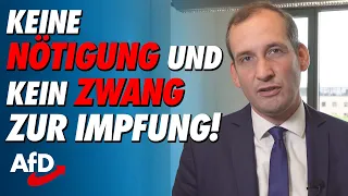 Keine Nötigung und kein Zwang zur Impfung! - Norbert Kleinwächter, AfD