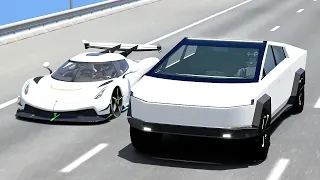 ASSETTO CORSA - TESLA CYBERTRUCK Vs KOENIGSEGG JESKO AT SPECIAL STAGE ROUTE X