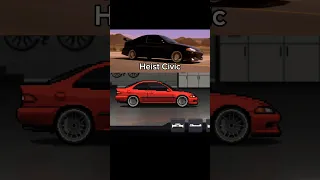 Fast and Furious Heist Civic in PixelCarRacer