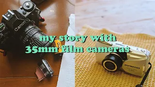 What's it Like to Shoot Film | disposable cameras, olympus mju ii, canon ae-1 program