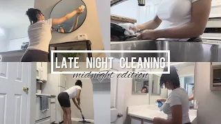 watch me clean my apartment at MIDNIGHT