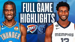 Oklahoma City Thunder vs. Memphis Grizzlies Full Game Highlights | Nov 18 | 2022 NBA Season