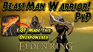 BeastMan WORRIOR [ Elden Ring ] PvP Build BeastMan Cleaver & BeastMan Curved Swords