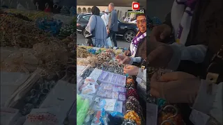 Antusias jamaah umroh berbelanja di pasar murah MASJID BILAL kota Madinah ALMUNAWAROH #shorts