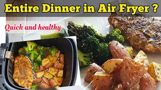 Air fryer Chicken and Potatoes Recipe. Healthy Air fryer Dinner Recipes for beginners.#dinnerrecipe