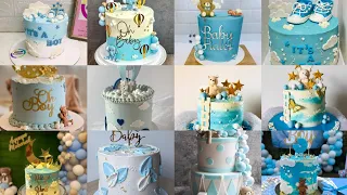 Baby shower cake for a boy | its a boy cake | gender reveal cake ideas | welcome Baby boy cake's |