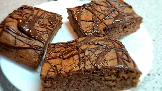 Zucchini nut cake with chocolate    juicy and delicious