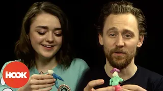 Maisie Williams & Tom Hiddleston Make Each Other Out Of Clay | The Hook