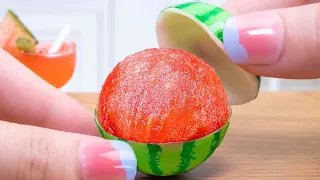 Awesome 🍫making cakes from watermelon 🍉Delicious Cakes Made in a cute little kitchen 💖