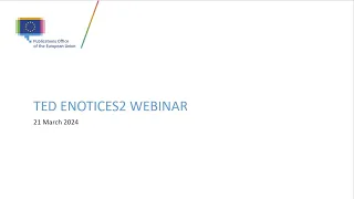 TED eNotices2 webinar (21 March 2024)