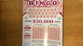 BINGO, OLG, instant scratch ticket, Top prize $50,000