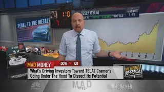 Jim Cramer: When Tesla's double the value of Ford and GM together, wake me up