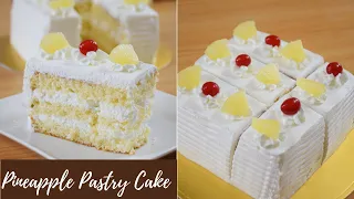 Pineapple Pastry Cake | Pineapple Cake | Pastry Recipe | Manjaris Recipe