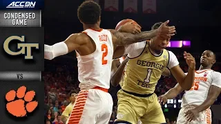 Georgia Tech vs. Clemson Condensed Game | 2018-19 ACC Basketball