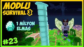 1 MİLYON ELMAS , OTOMASYON ve ELMAS KULESİ -   Modlu Survival S3 _ #23