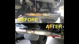 2020 Toyota Tundra - TRD Pro Exhaust Cleaning - Removing Rust