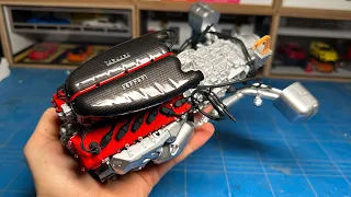 Building a 1/8th scale Agora Models Ferrari LaFerrari Part 1: The Engine