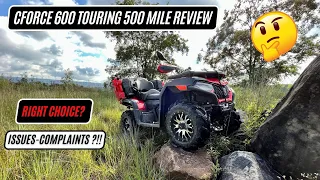 CFMoto 600 Touring 500 Mile Review-Issues-complaints #cfmoto #review 👍