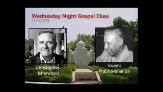 1 of 4 - Swami Prabhavananda Wednesday Night Gospel Class Q&A - Hollywood Temple - 11/14/1973