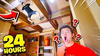 SNEAKING INTO PRESTON'S HOUSE FOR 24 HOURS...